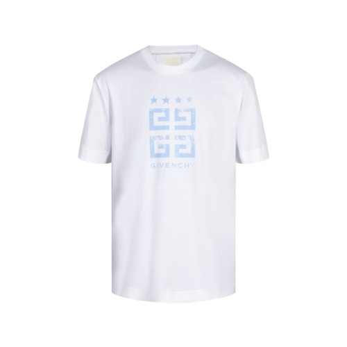 지방시 남성 크루넥 화이트 반팔티 - Givenchy Mens White Short Sleeved Tshirts - gi261x
