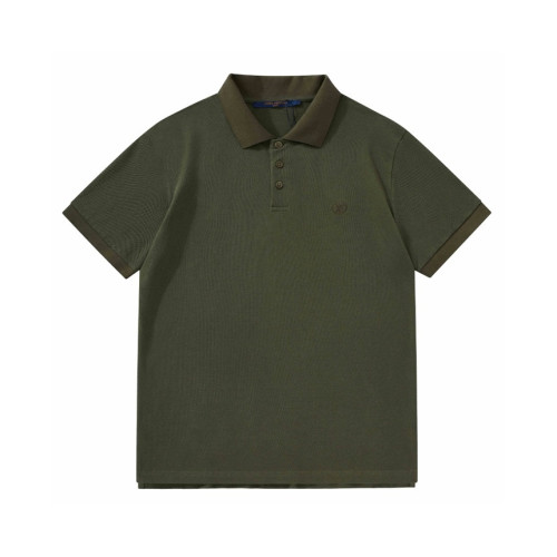 루이비통 남성 카키 폴로 반팔티 - Louis vuitton Mens Khaki Polo Tshirts - lv934x