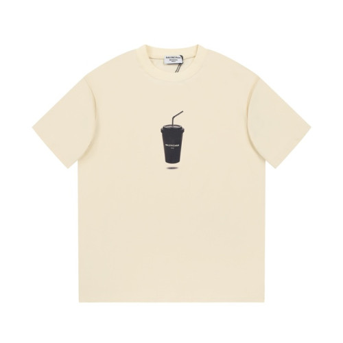 발렌시아가 남성 아이보리 크루넥 반팔티 - Balenciaga Mens Ivory Short sleeved Tshirts - ba405x
