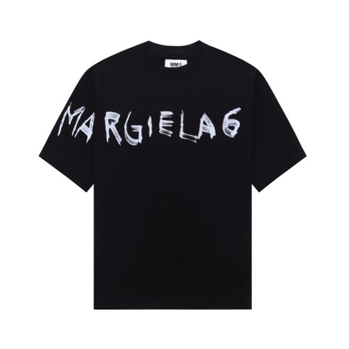 메종마르지엘라 남/녀 크루넥 블랙 반팔티 - Maison Margiela Unisex Black Tshirts - mai156x