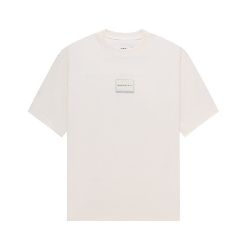 메종마르지엘라 남/녀 크루넥 아이보리 반팔티 - Maison Margiela Unisex Ivory Tshirts - mai157x