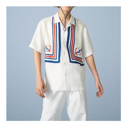 구찌 남성 트렌디 화이트 반팔 셔츠 - Gucci Mens White Short sleeved Tshirts - gu705x