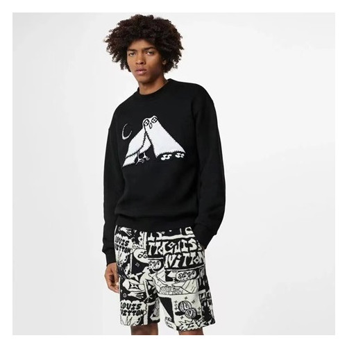 루이비통 남성 블랙 반바지 - Louis vuitton Mens Black Half-pants - lv1034x