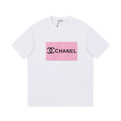 샤넬 남/녀 크루넥 화이트 반팔티 - Chanel Unisex White Tshirts - ch418x