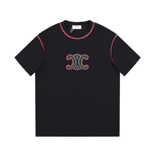 셀린느 남성 크루넥 블랙 반팔티 - Celine Mens Black Short sleeved T-shirts - ce158x