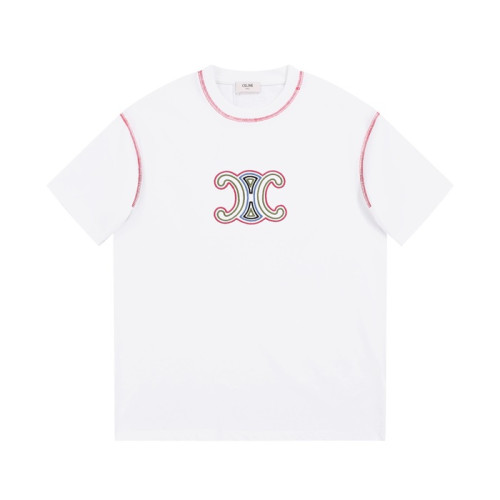 셀린느 남성 크루넥 화이트 반팔티 - Celine Mens White Short sleeved T-shirts - ce159x