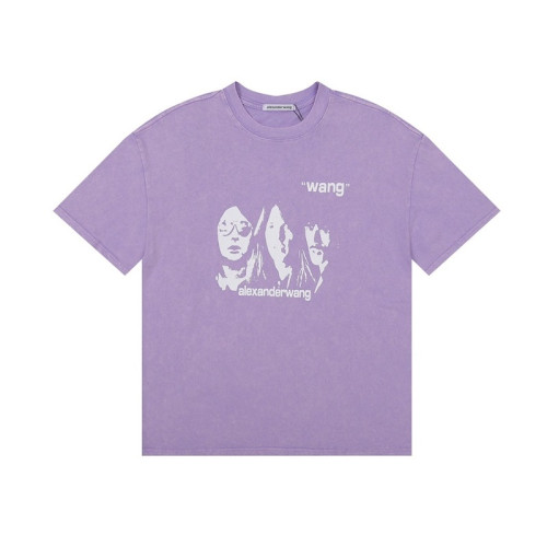알렉산더왕 남성 퍼플 반팔티 - Alexander wang Mens Purple Short sleeved Tshirts - alx244x
