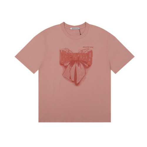 알렉산더왕 남성 핑크 반팔티 - Alexander wang Mens Pink Short sleeved Tshirts - alx245x