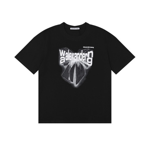 알렉산더왕 남성 블랙 반팔티 - Alexander wang Mens Black Short sleeved Tshirts - alx246x