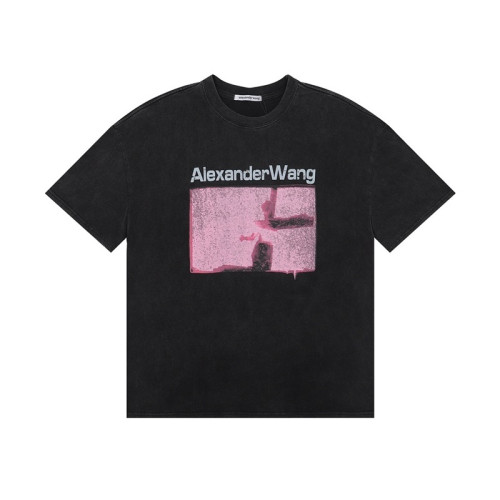 알렉산더왕 남성 블랙 반팔티 - Alexander wang Mens Black Short sleeved Tshirts - alx248x