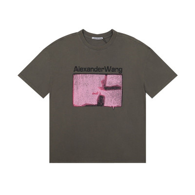 알렉산더왕 남성 그레이 반팔티 - Alexanderwang Mens Gray Short sleeved Tshirts - alx249x