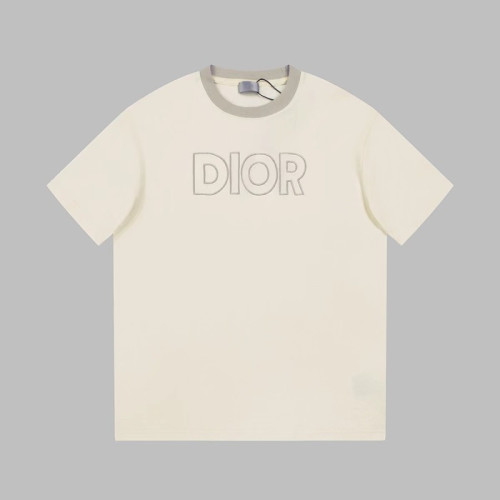 디올 남성 아이보리 크루넥 반팔티 - Dior Mens Ivory Short sleeved Tshirts - di500x