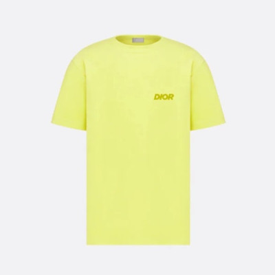 디올 남성 그린 크루넥 반팔티 - Dior Mens Green Short sleeved Tshirts - di503x
