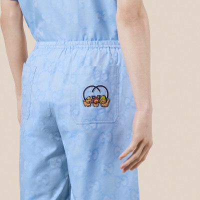 구찌 남성 캐쥬얼 블루 반바지 - Gucci Mens Blue Half-pants - gu742x