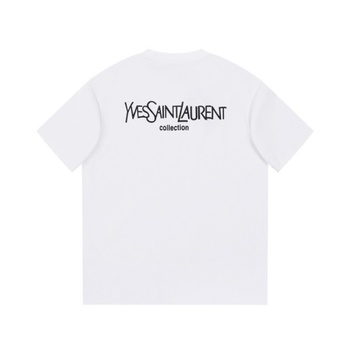 입생로랑 남성 화이트 크루넥 반팔티 - Saint laurent Mens White Short sleeved Tshirts - ysl366x