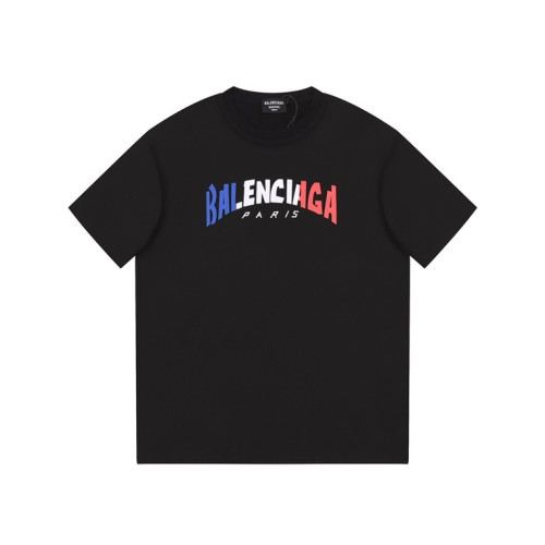 발렌시아가 남성 블랙 크루넥 반팔티 - Balenciaga Mens Black Short sleeved Tshirts - ba464x