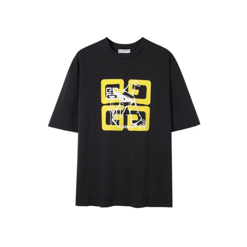 지방시 남성 크루넥 그레이 반팔티 - Givenchy Mens Gray Short Sleeved Tshirts - gi289x