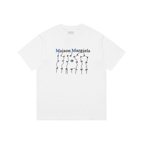 메종마르지엘라 남/녀 크루넥 화이트 반팔티 - Maison Margiela Unisex White Tshirts - mai181x