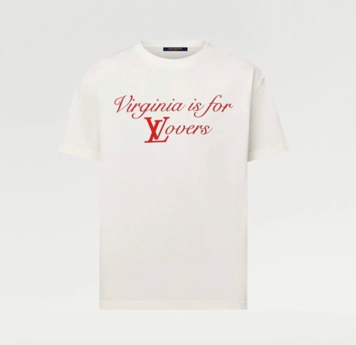 루이비통 남성 화이트 크루넥 반팔티 - Louis vuitton Mens White Short sleeved Tshirts - lv1170x