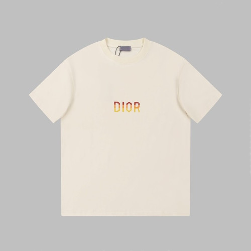 디올 남성 아이보리 크루넥 반팔티 - Dior Mens Ivory Short sleeved Tshirts - di516x