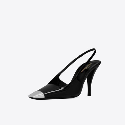 입생로랑 여성 블랙 슬링백 - Saint Laurent Womens Black Sandals - ysl392x