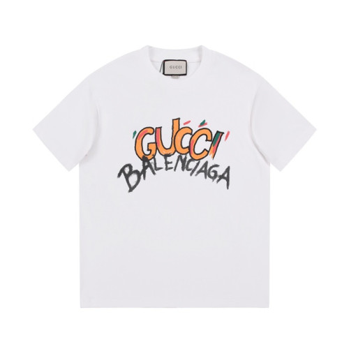 구찌 남/녀 화이트 크루넥 반팔티 - Gucci Unisex White Short sleeved Tshirts - gu774x