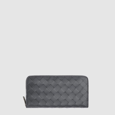보테가 베네타 남성 인트레치아토 지퍼 어라운드 지갑 - Bottega veneta Mens Intrecciato Zipper Around Wallet - bv94x
