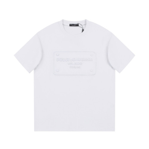 돌체앤가바나 남성 화이트 크로넥 반팔티 - Dolce&Gabbana Mens White Tshirts - dol469x