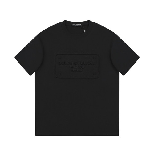 돌체앤가바나 남성 블랙 크로넥 반팔티 - Dolce&Gabbana Mens Black Tshirts - dol470x