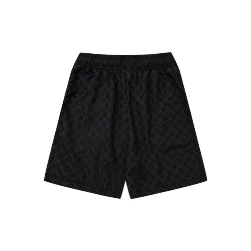 루이비통 남성 블랙 반바지 - Louis vuitton Mens Black Half-pants - lv1599x