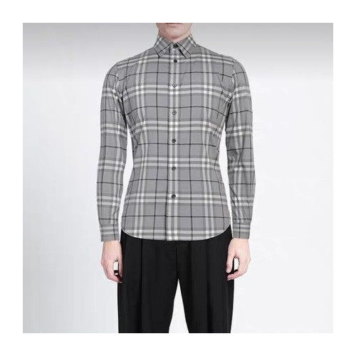 버버리 남성 그레이 셔츠 - Burberry Mens Gray Shirts - bu222x