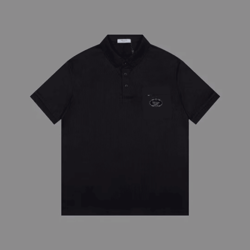 프라다 남성 블랙 폴로 반팔티 - Prada Mens Black Short sleeved Tshirts - pr628x