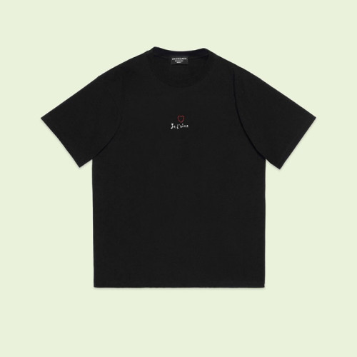 발렌시아가 남성 블랙 크루넥 반팔티 - Balenciaga Mens Black Short sleeved Tshirts - ba534x