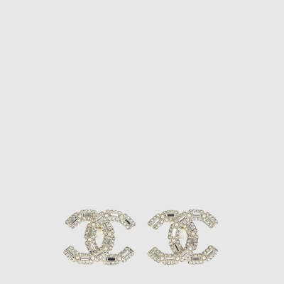 샤넬 여성 크리스탈 펄 스터드 이어링 - Chanel Womens Crystal Pearl Stud Earring - acc163x