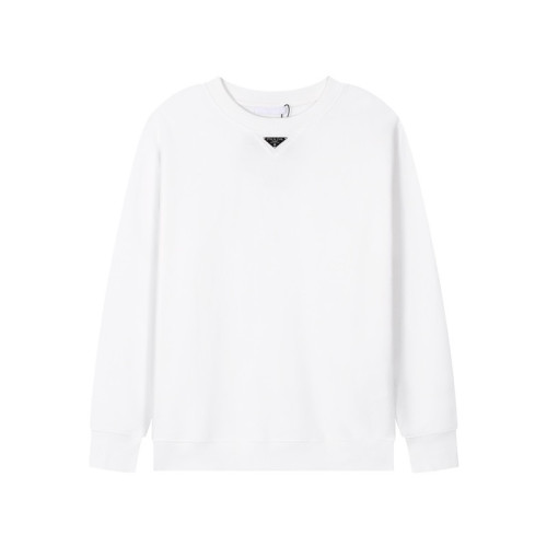 프라다 남자 크루넥 화이트 맨투맨 - Prada Mens White Tshirts - pr663x