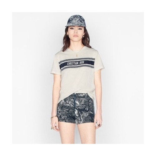 디올 여성 화이트 반팔 티셔츠 - Dior Womens White Tshirts - di613x