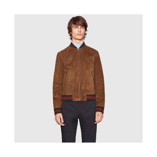 구찌 남성 브라운 집업 자켓 - Gucci Mens Brown Jackets - Gu948x