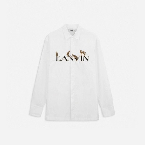 랑방 남성 화이트 셔츠 - LANVIN Mens White Shirts - lan36x