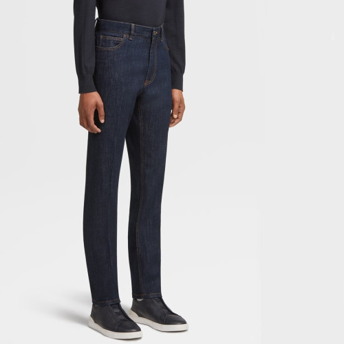 에르메네질도 제냐 남성 트렌디 네이비 청바지 - Ermenegildo Zegna Mens Navy Jeans - ze104x