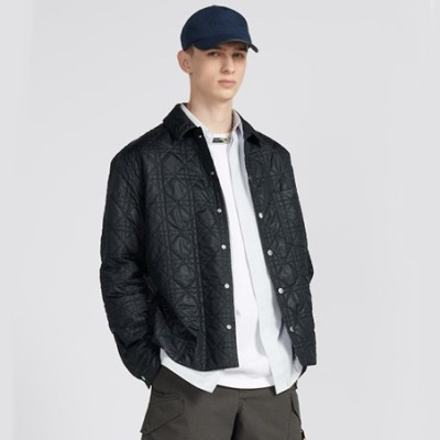 디올 남성 블랙 다운 자켓 - Dior Mens Black Down Jackets - di636x