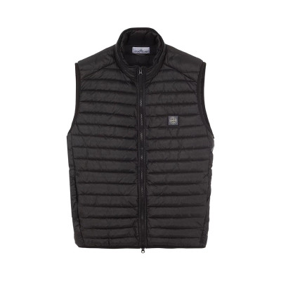 스톤아일랜드 남성 블랙 다운 베스트 - Stone Island Mens Black Down Best - st88x