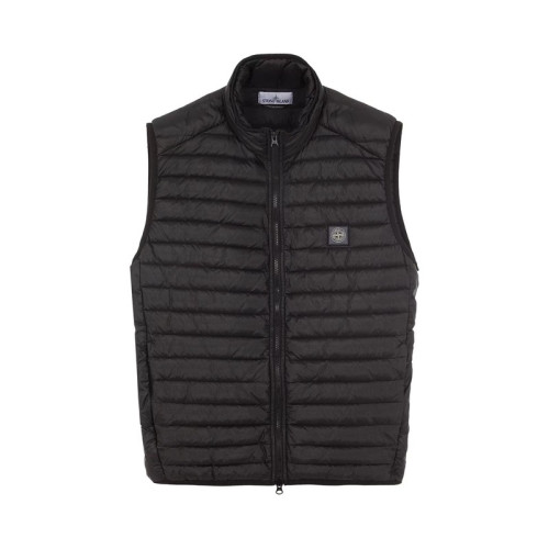 스톤아일랜드 남성 블랙 다운 베스트 - Stone Island Mens Black Down Vest - st88x