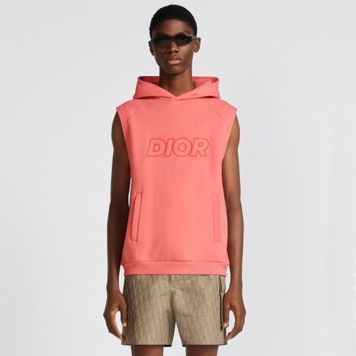 디올 남성 핑크 후드 베스트 - Dior Mens Pink Vest - di677x