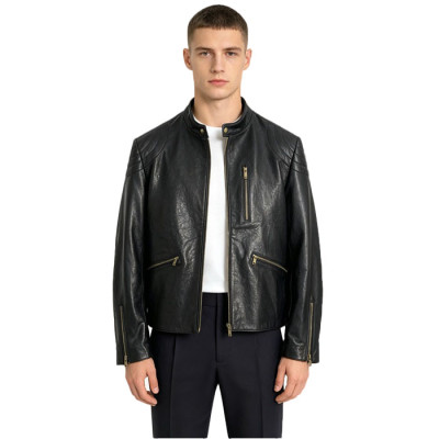루이비통 남성 가죽 자켓 - Louis vuitton Mens Leather Jacket - lv1867x