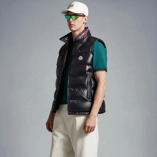 몽클레어 남성 블랙 덕다운 베스트 - Moncler Mens Black Vest - mo175x