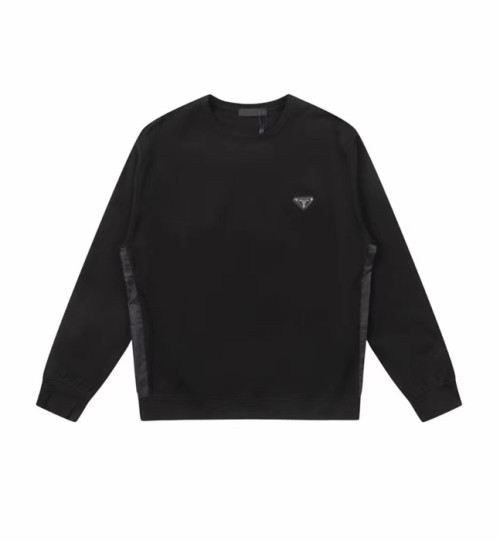 프라다 남자 크루넥 블랙 맨투맨 - Prada Mens Black Tshirts - pr732x