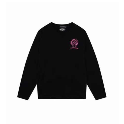 크롬하츠 남성 블랙 맨투맨 - Chrome Hearts Mens Black Tshirts - ch199x
