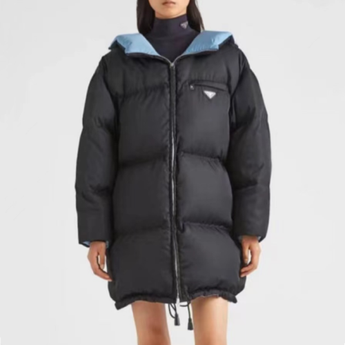 프라다 여성 블랙 다운 패딩 - Prada Womens Black Down Padding- pr751x