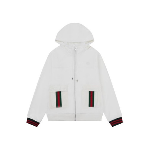 구찌 남성 화이트 집업 후드티 - Gucci Mens White Zipup Hoodie - gu1008x