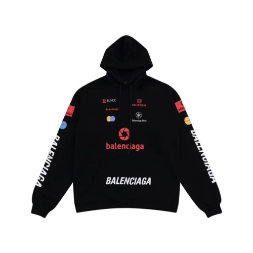 발렌시아가 남성 블랙 후드티 - Balenciaga Mens Black Hoodie - ba697x